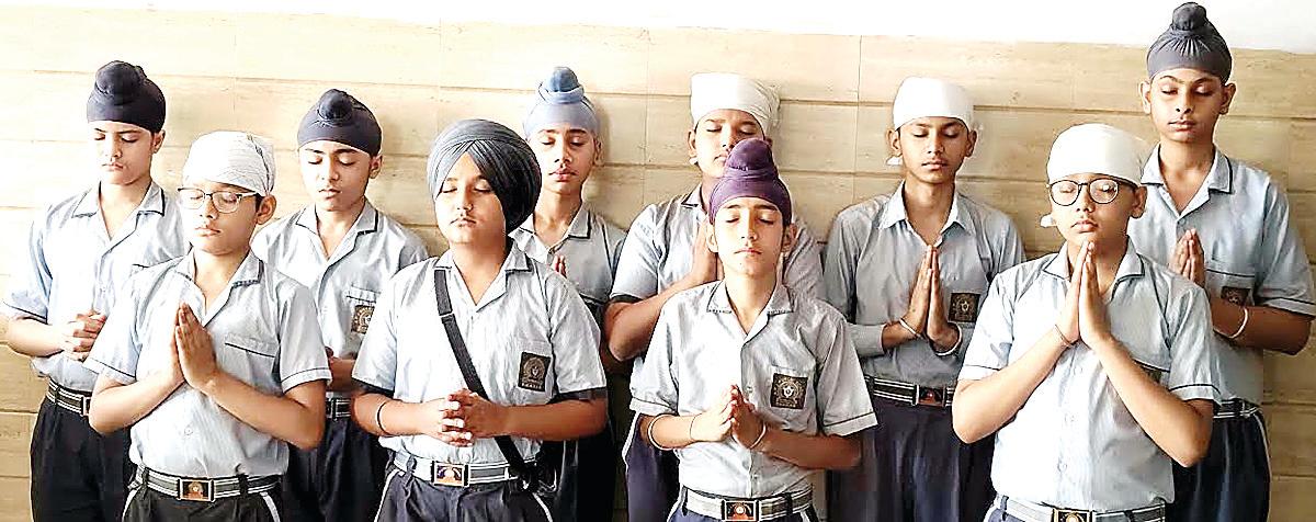 APJ Public School pays tribute to Guru Arjun Dev Ji during morning assembly