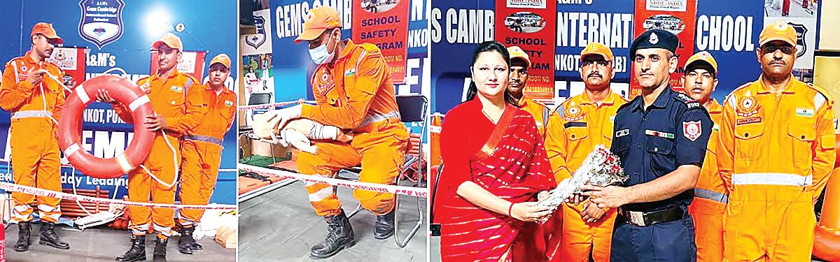 NDRF conducts spl disaster mgt and safety program at A&M James Cambridge International School