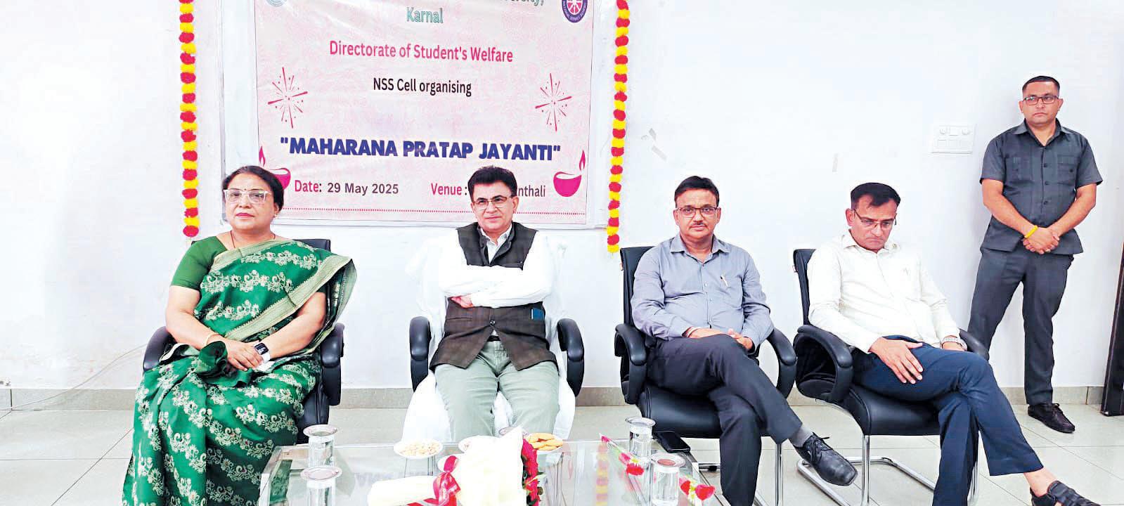 Maharana Pratap Jayanti celebrated at Maharana Pratap Udyan Vishwavidyalaya