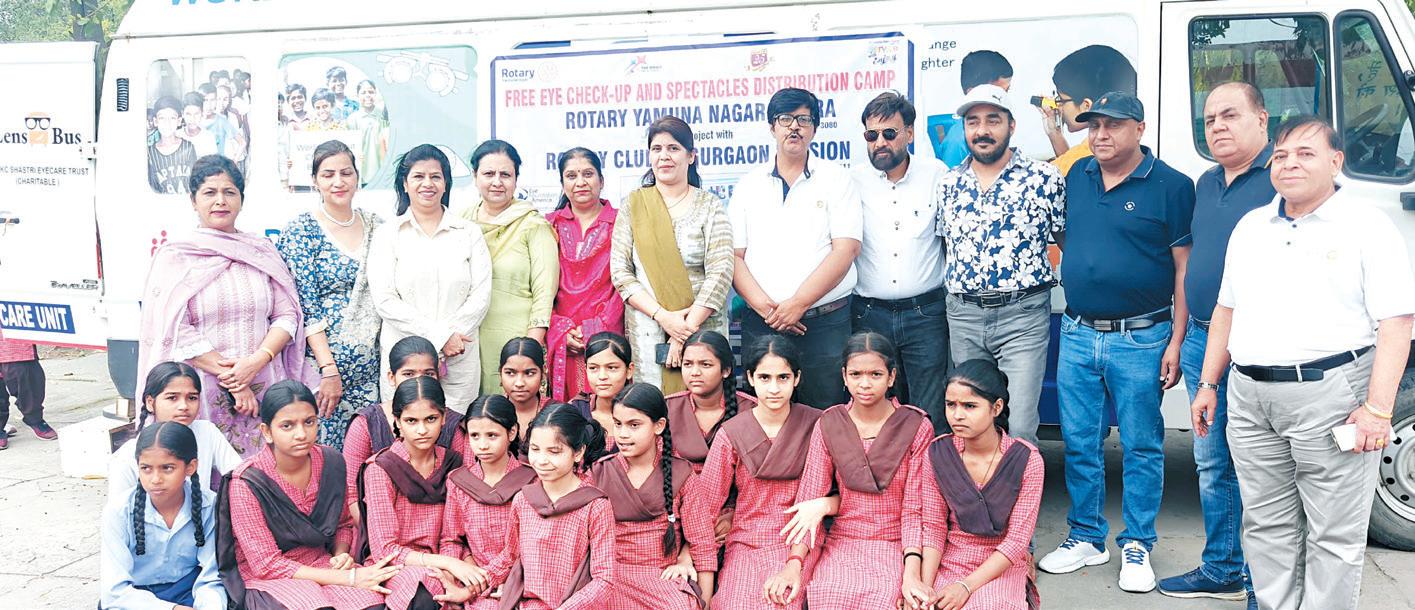 Free eye checkup and glasses distribution camp organised