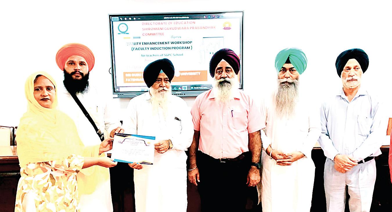 Valedictory Session concludes Seven-Day quality enhancement workshop for SGPC teachers at Sri Guru Granth Sahib World University