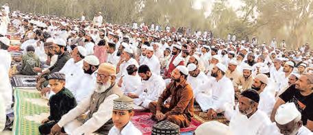Muslim Community offers Eid-ul-Azha prayers in Karnal, prays for peace across the nation