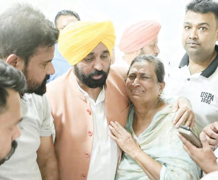 CM Mann visits Samana, assures justice for families of 7 school children killed in accident