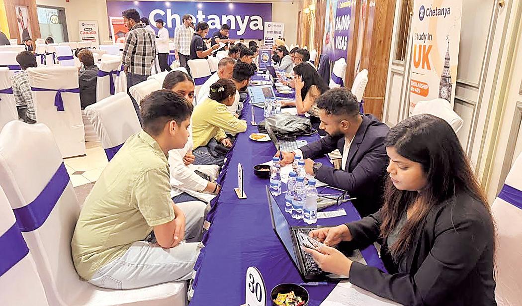 Global Education Fair draws massive student turnout in Yamunanagar