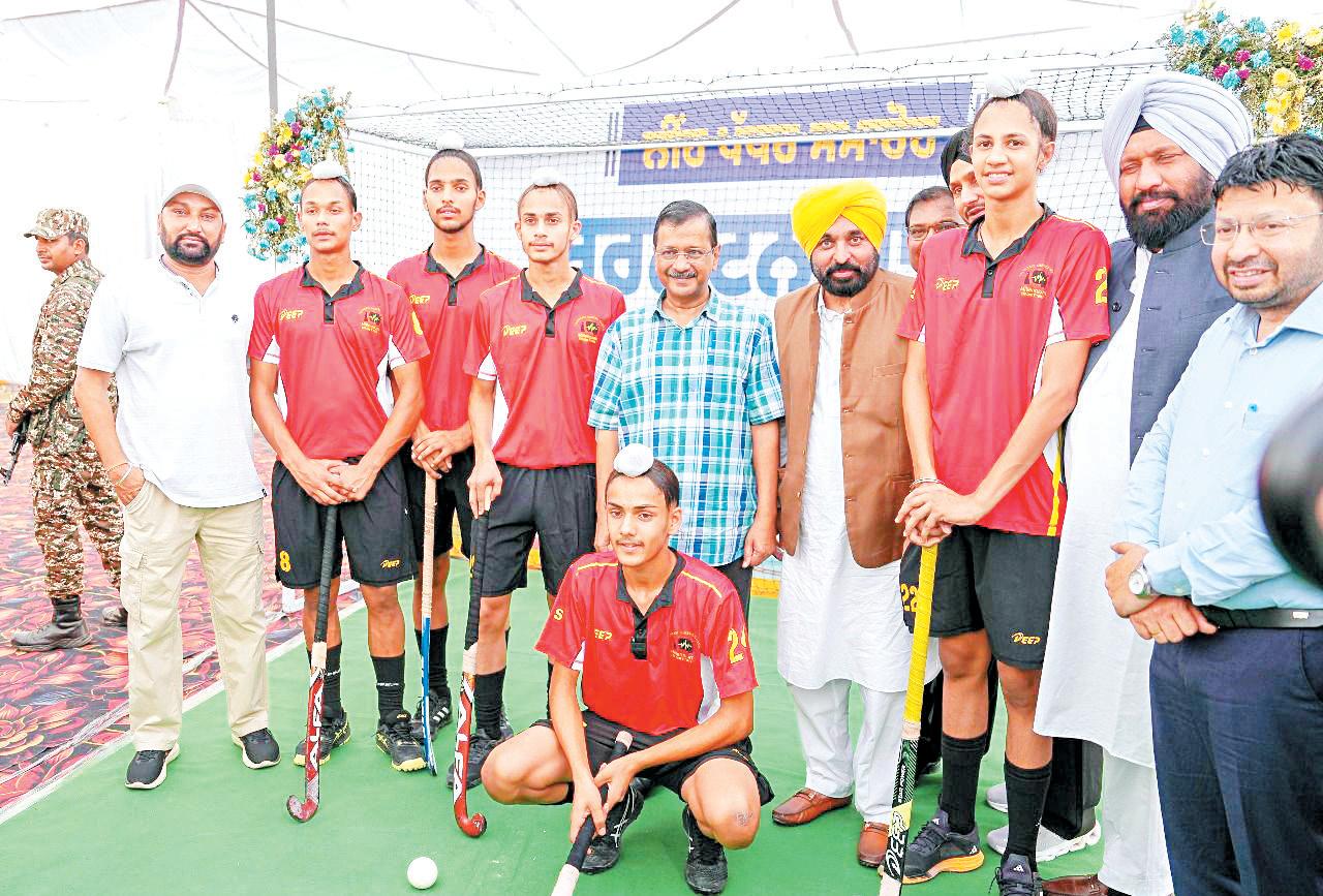 Kejriwal, CM Mann lay foundation of multi-sports complex in Jalandhar