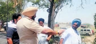 Balvindra Singh resident of Amritsari Farm occupies land on court order