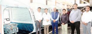 HLL lifecare limited demonstrates “Arogya Maitri Bhishm Cube” to medical professionals at PGIMER