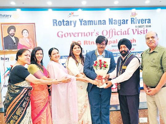 Rotary Yamunanagar Rivera holds grand “Governor's official visit and awards night”