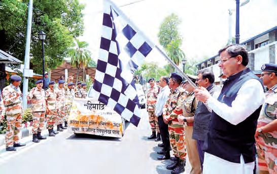 CM Dhami flags off ITBP's Himadri Trekking Expedition-2025