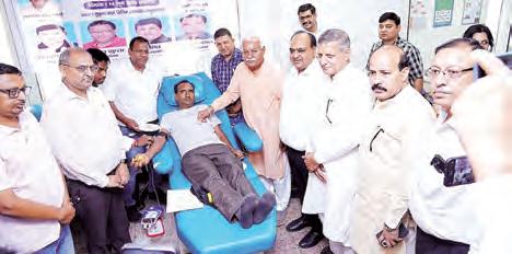117 Units of blood donated at Yamunanagar Civil Hospital by International Vaish Federation