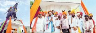 Maharana Pratap's grand statue unveiled in Bijna village