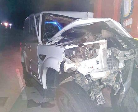ASI dies, 4 police personnel seriously injured in road accident