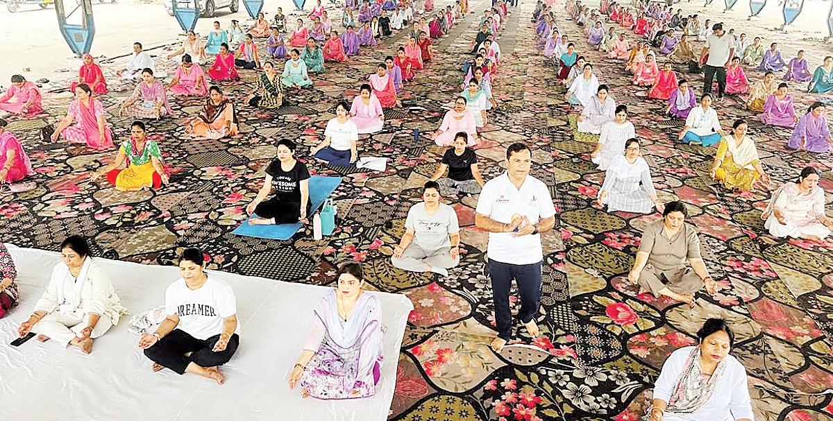 International Yoga Day Protocol Training camp organised