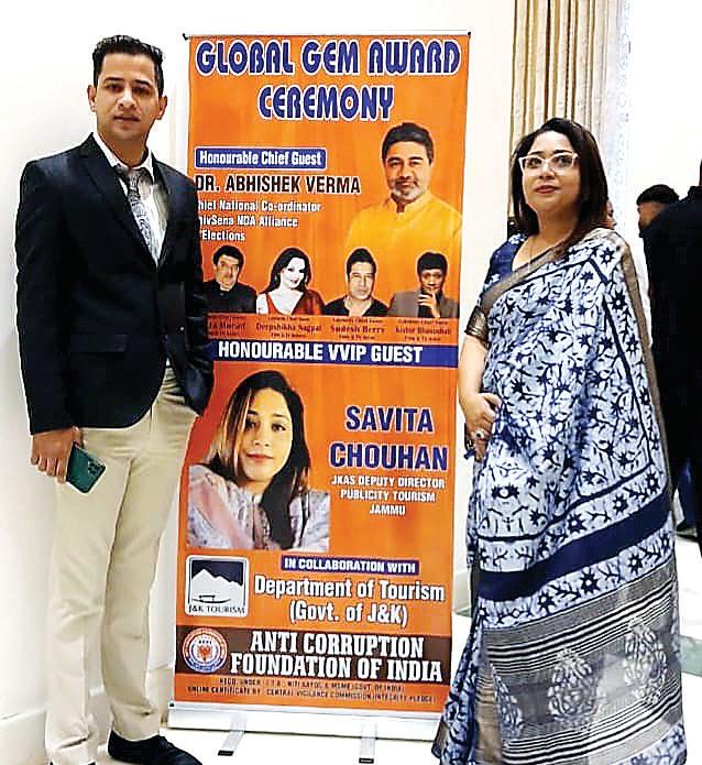 J&K tourism promoted in a grand way at Global Gem Awards ceremony