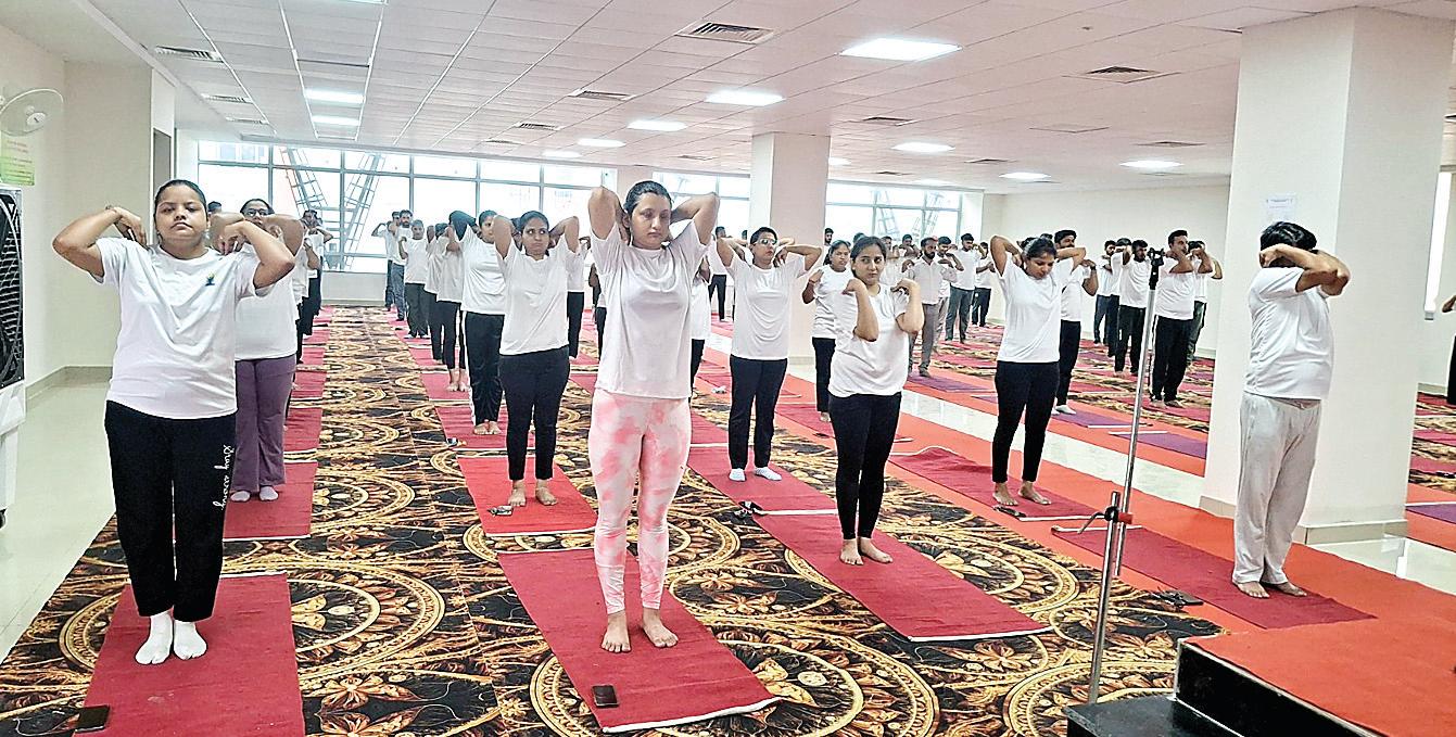 National Institute of Ayurveda, Panchkula organizes common Yoga Protocol Practice Session