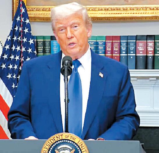 In a first, Trump says leaders of India, Pakistan ended last month's conflict