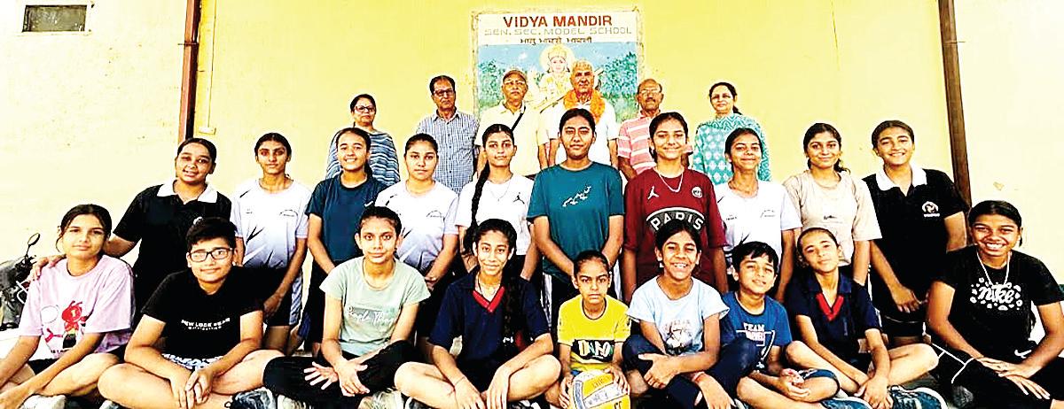 15-day Summer Volleyball camp for girls concludes successfully at Vidya Mandir School