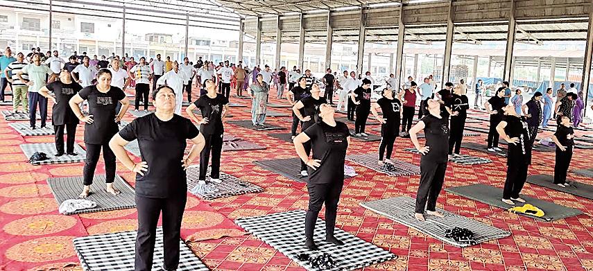 Block level yoga day programme to be held today at Vyaspur Grain Mandi