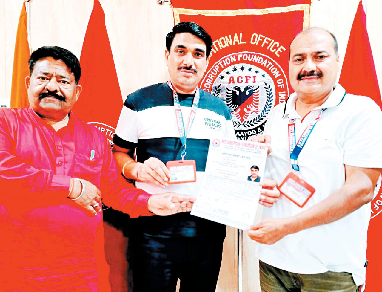 Sultan Singh appointed National Director of Anti Corruption Foundation