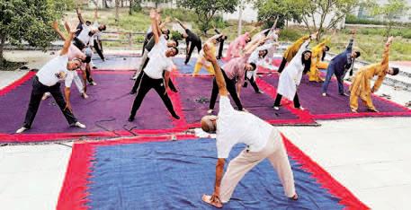 Shaheed Udham Singh Government College hosts grand celebration of 11th International Yoga Day
