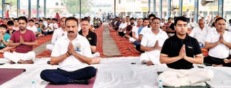 Block-level Yoga Day celebration held in Assandh; MLA Yogendra Rana highlights importance of Yoga for healthy mind and body