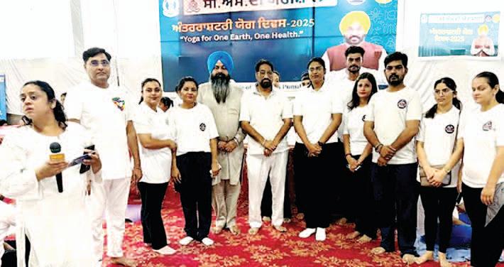Programs organized at various places in Kharar on the occasion of International Yoga Day