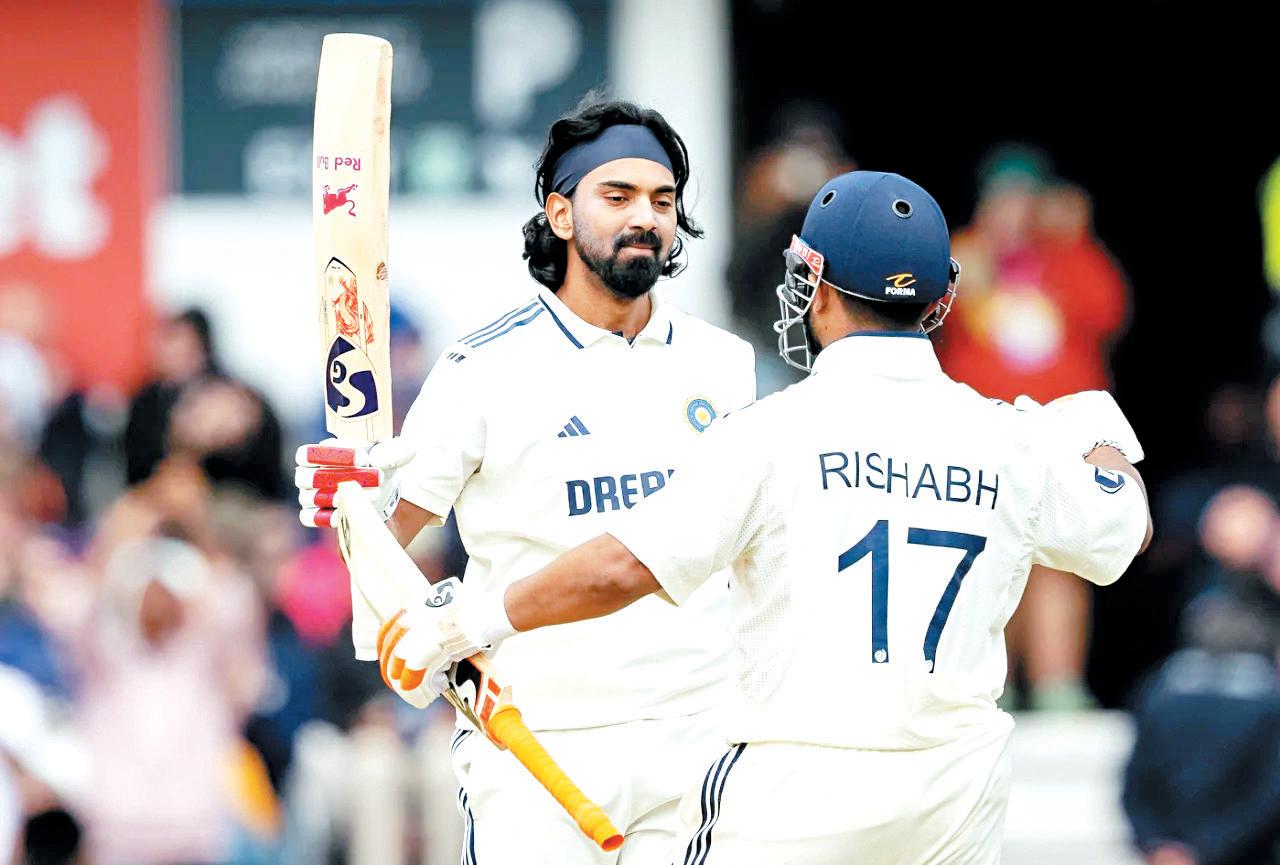 KL Rahul, Pant score classy tons to steer India to 298 at Tea against England