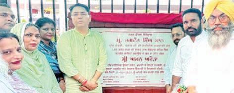 Arora lays foundation stones for development projects