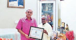 Dr. Shyam Nath Jha honoured with Pandit Vishnukant Jha Smriti Samman
