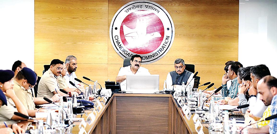 Review meeting held on Status of GOI Flagship Schemes in UT Chandigarh