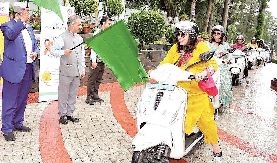 CM flags off 12 E-Scooters to reach out to HIV, STI, TB & Hepatitis patients