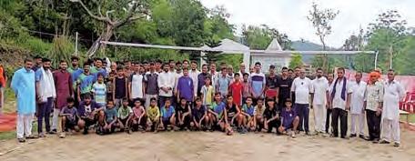 Two-day volleyball competition inaugurated in Palahta, Virendra Kanwar encouraged players