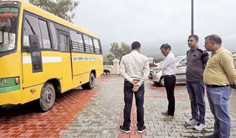 No compromise on children’s safety: Surprise inspection of private school buses in Bangana by SDM Amit Sharma