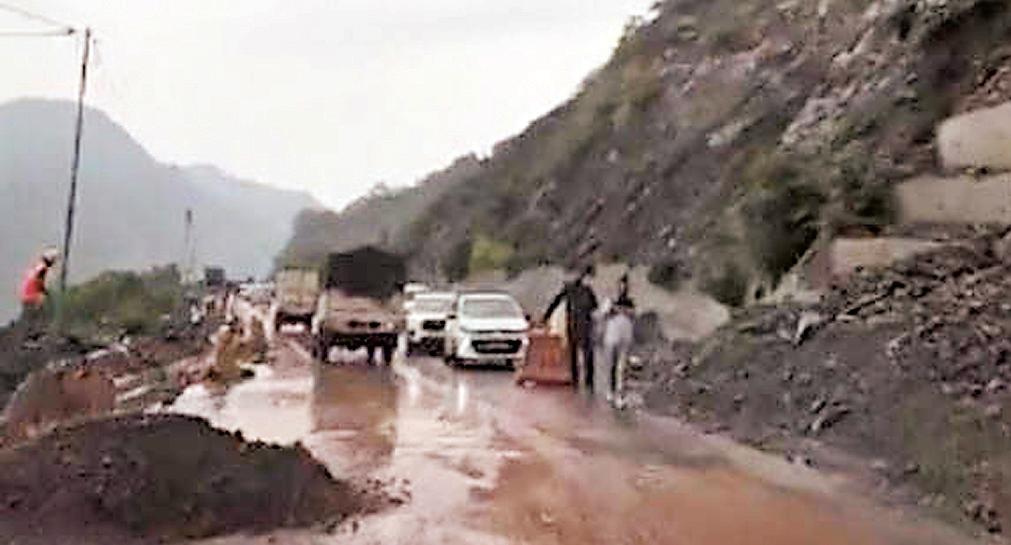 Landslide-prone chakki mod stretch faces renewed monsoon disruption