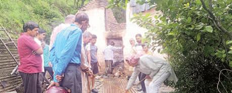 Lightning strikes cowshed in Sangroh Khurd, causes massive fire and loss of livestock