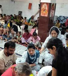 Kanya Poojan monthly Bhandara organized at Govindanand Ashram