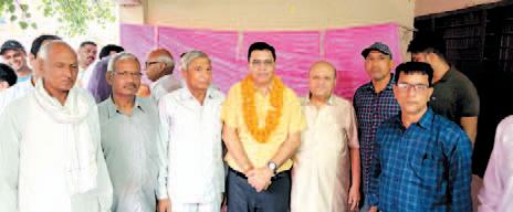 Prof Dr. Rampal Saini and Vice Chancellor of Chaudhary Ranbir Singh University, Jind honoured