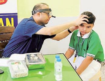ENT check-up camp organised at New Happy Public School, Sudhail