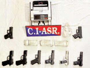 Smuggling network busted in Amritsar; three held with 8 pistols, 1kg heroin