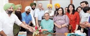 Sanjeev Arora assumes charge as Industries and Commerce, Investment Promotion and NRI Affairs Minister