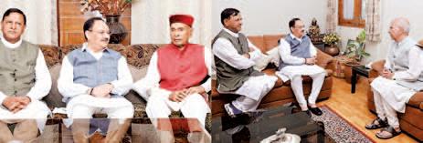 Nadda meets Dhumal and Shanta Kumar in strategic move to prepare for 2027 Assembly elections