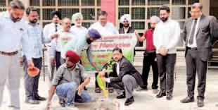 Under the Mission One Judge, One Tree campaign, saplings planted by judicial officers at Judicial Court Complex
