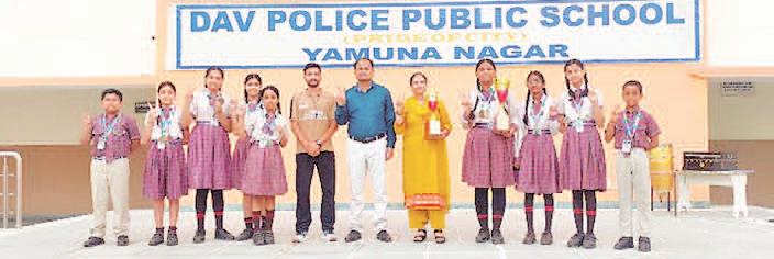 DAV Police Public School students shine in karate tournament, bag 13 medals at cluster and zonal level
