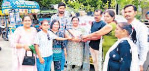 Amansh Welfare Society distributes 60 saplings to promote environmental awareness