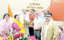 Shandilya felicitates BJP Mayor who started campaign against corruption in Ambala MC