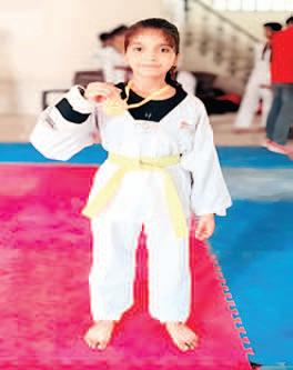 Gargi Aneja wins gold medal in Taekwondo