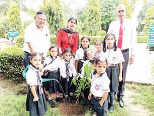 Meera Public School goes green: 70 sapling planted on camps