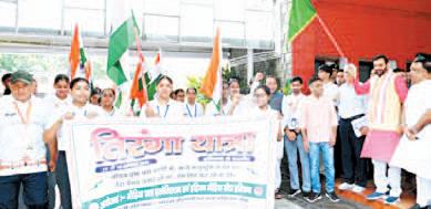 CM Saini flags offʻTiranga Yatra' from Chandigarh to Kashmir's Lal Chowk
