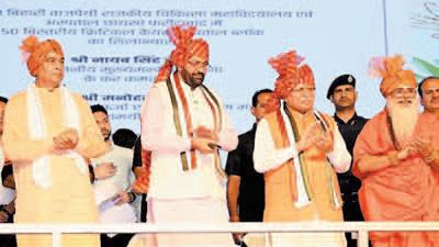 CM Saini gifts 29 development projects worth Rs. 564 crore to Faridabad district