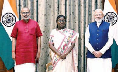 C P Radhakrishnan sworn in as vice president